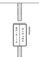 防振・断熱ゴムW3/8ボルト付き（防振・断熱吊り具ボルト付き） 施工方法